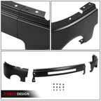 Front Bumper Face Bar for GMC Sierra 1500 (2007–2013) - Painted Black, Fog Light Holes
