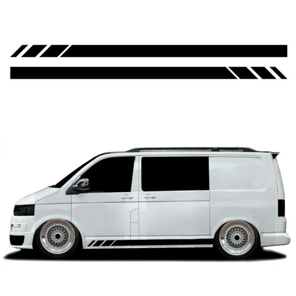 Set of 2 Side Stripes Sticker Decals for Transporter T4 T5 (1990–2015)