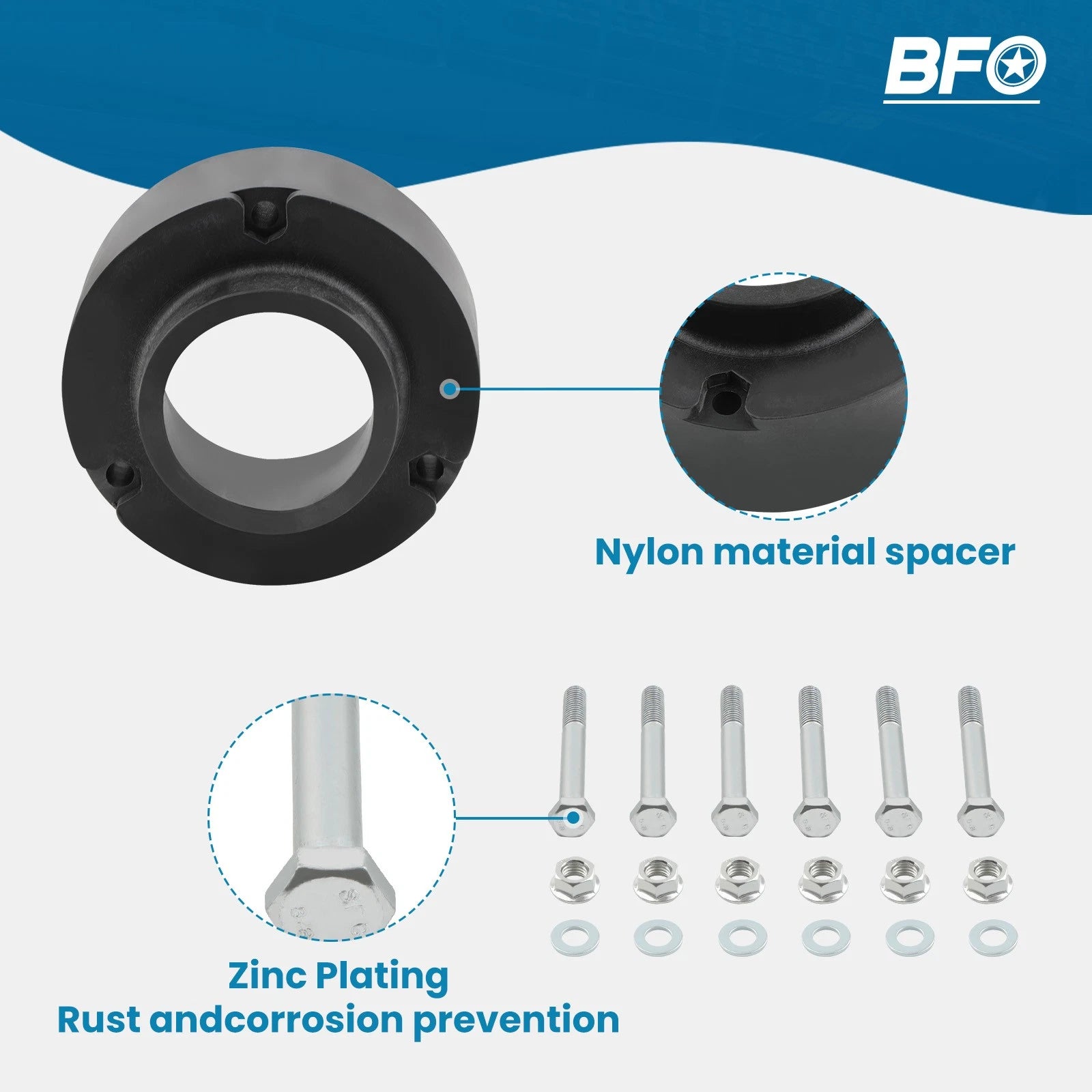 2.5" Leveling Lift Kit for Dodge Ram 1500 2500 3500 4WD (1994-2001)