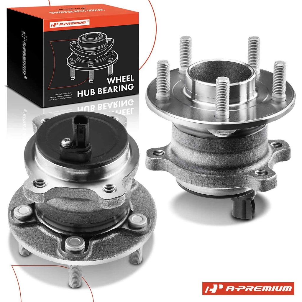 2X Rear Wheel Hub & Bearing Assembly w/ABS for Ford Escape (2013–2019)