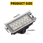 2X LED License Plate Lights for Fiat 500 (2013–2019) Jeep Grand Cherokee (2019–2021)