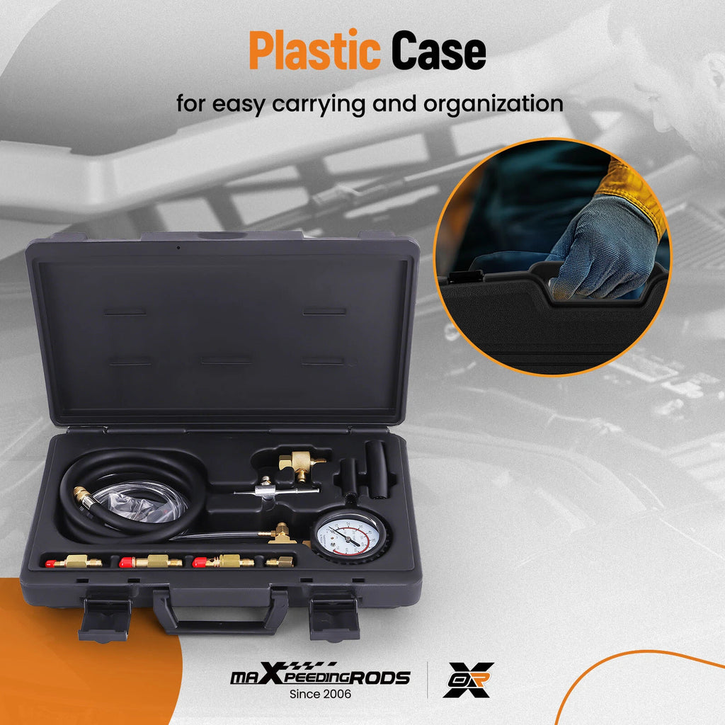 Gasoline Fuel Injection Pump Pressure Gauge Tester for All Vehicles