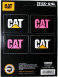 Set of 4 CAT Logo Decals for Peterbilt KW Truck Tractor