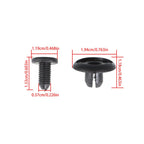 Set of 100 Nylon Rivets for Honda Acura