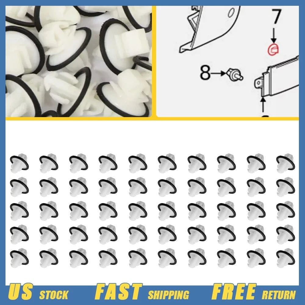 50x Center Molding Clip for Mercedes Benz Sprinter 1500 2500 3500 (2019–2022)