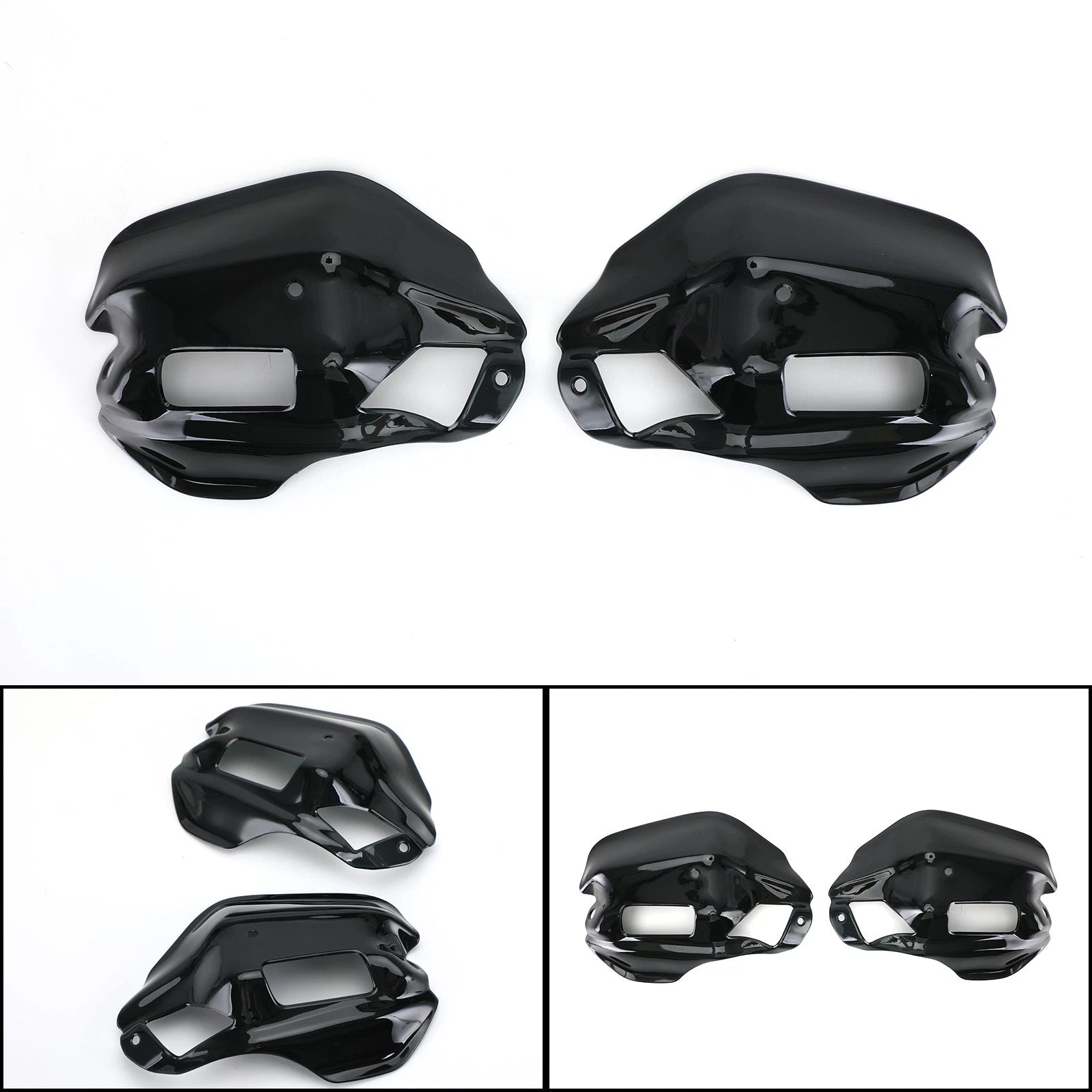 Handguard Extensions for XL750 Transalp (2023–2024) - Black