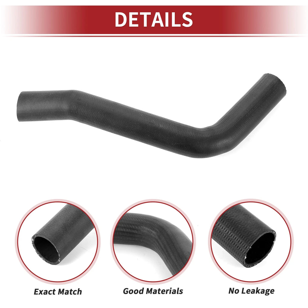 Radiator Hose for Toyota Previa 2.4L (1991–1995) No. 16571-76030 Rubber Black