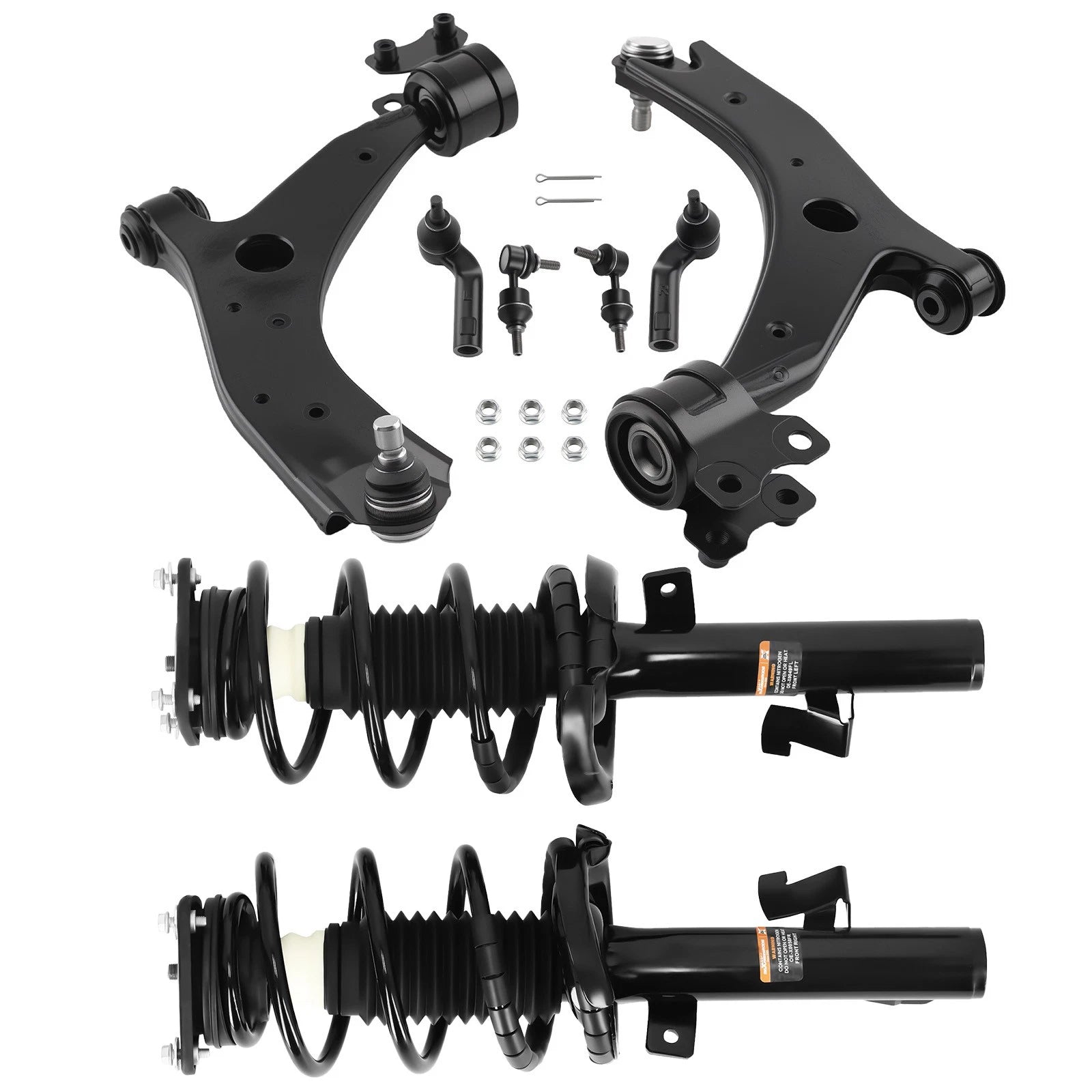 Front Complete Struts + Control Arms Kit for Mazda 3 (2004–2009) 1336311L