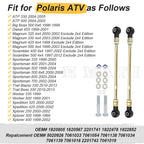 2 Tie Rods for Polaris Sportsman 500 (1998–2004), Sportsman 500 6x6 (2000–2008)