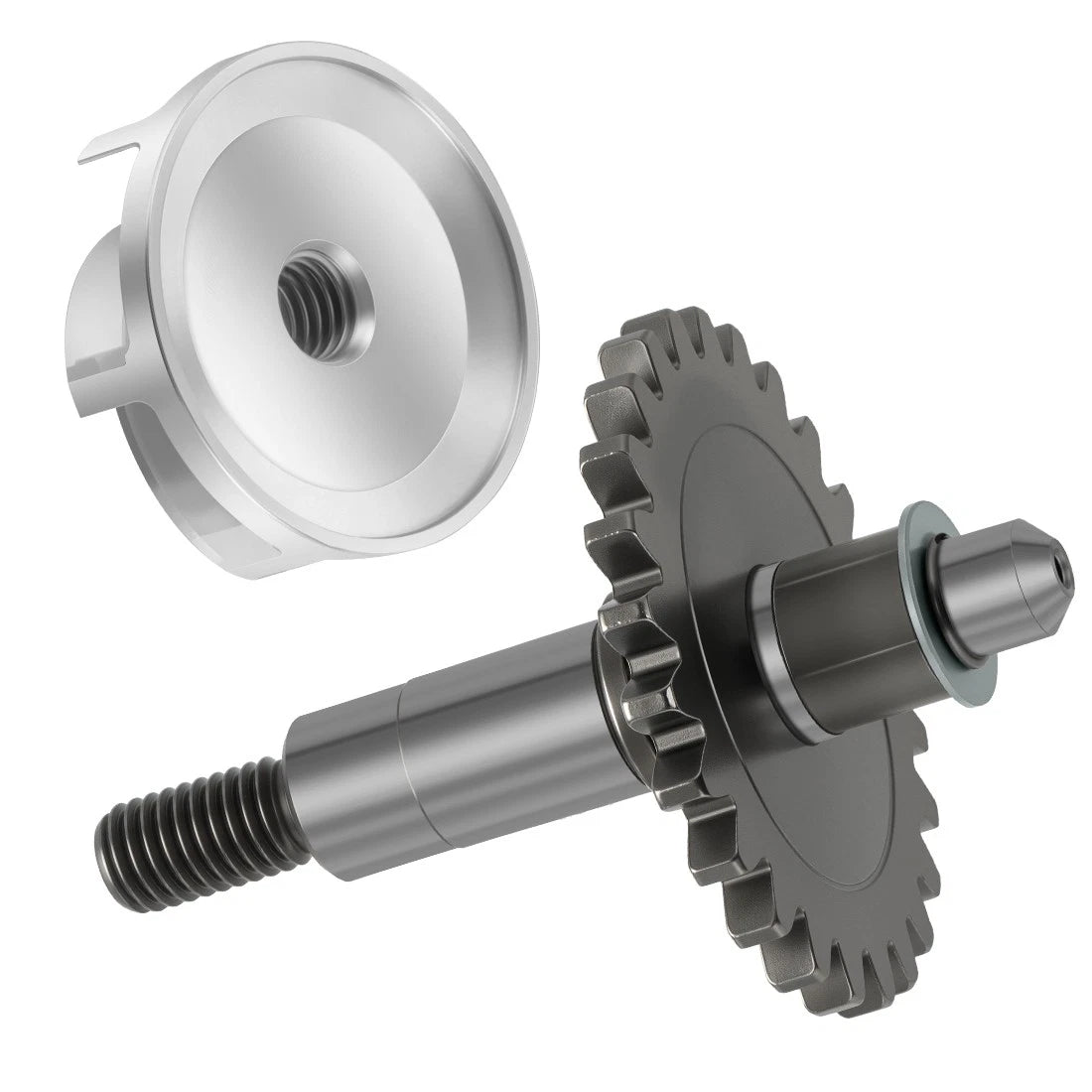 Water Pump Impeller with Shaft Gear Kit for Yamaha YZ65 (2018–2024), YZ85 (2002–2024)