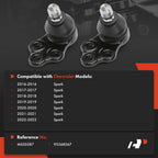 2X Front Lower Side Ball Joint for Chevrolet Spark (2016-2022)