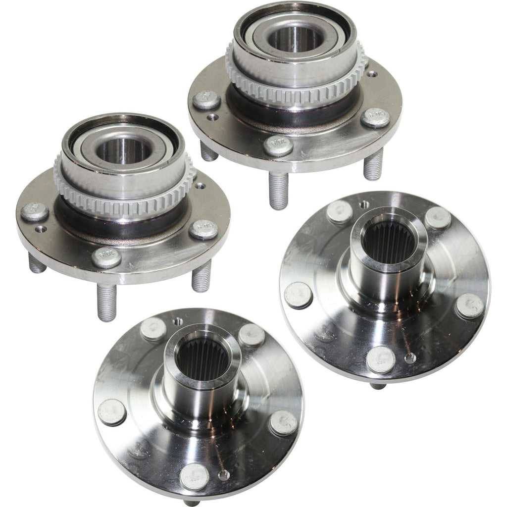 Wheel Hubs for Hyundai Tucson (2005–2009) Front & Rear with ABS Ring