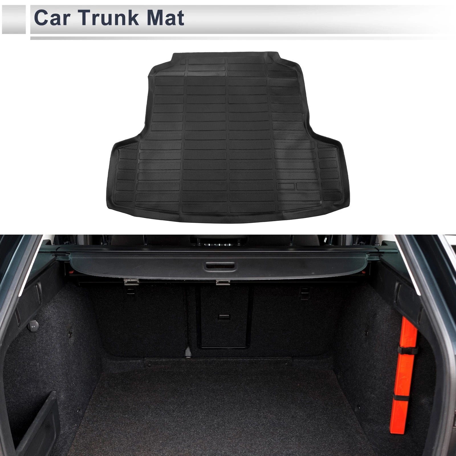 Cargo Liner Rear Trunk Mat for Nissan Altima (2019–2025) TPE Long Grid Pattern