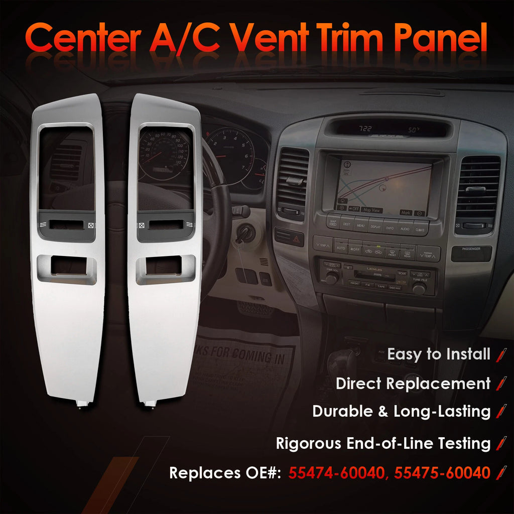 Instrument Air Vent Finish Panel Garnish for Toyota Land Cruiser Prado (2003–2009)