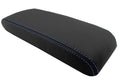 Leather Synthetic Console Armrest Cover for Honda Accord (1994–1997) Blue Stitch