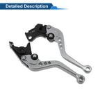 Adjustable Short Brake Clutch Levers for Suzuki SV650 (1999–2009) Titanium Tone