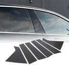 6pcs Window Trim Cover for Chevrolet Impala (2014–2020) Black Carbon Fiber