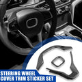 3pcs Steering Wheel Cover Trim for Honda Accord (2018–2021) Carbon Fiber