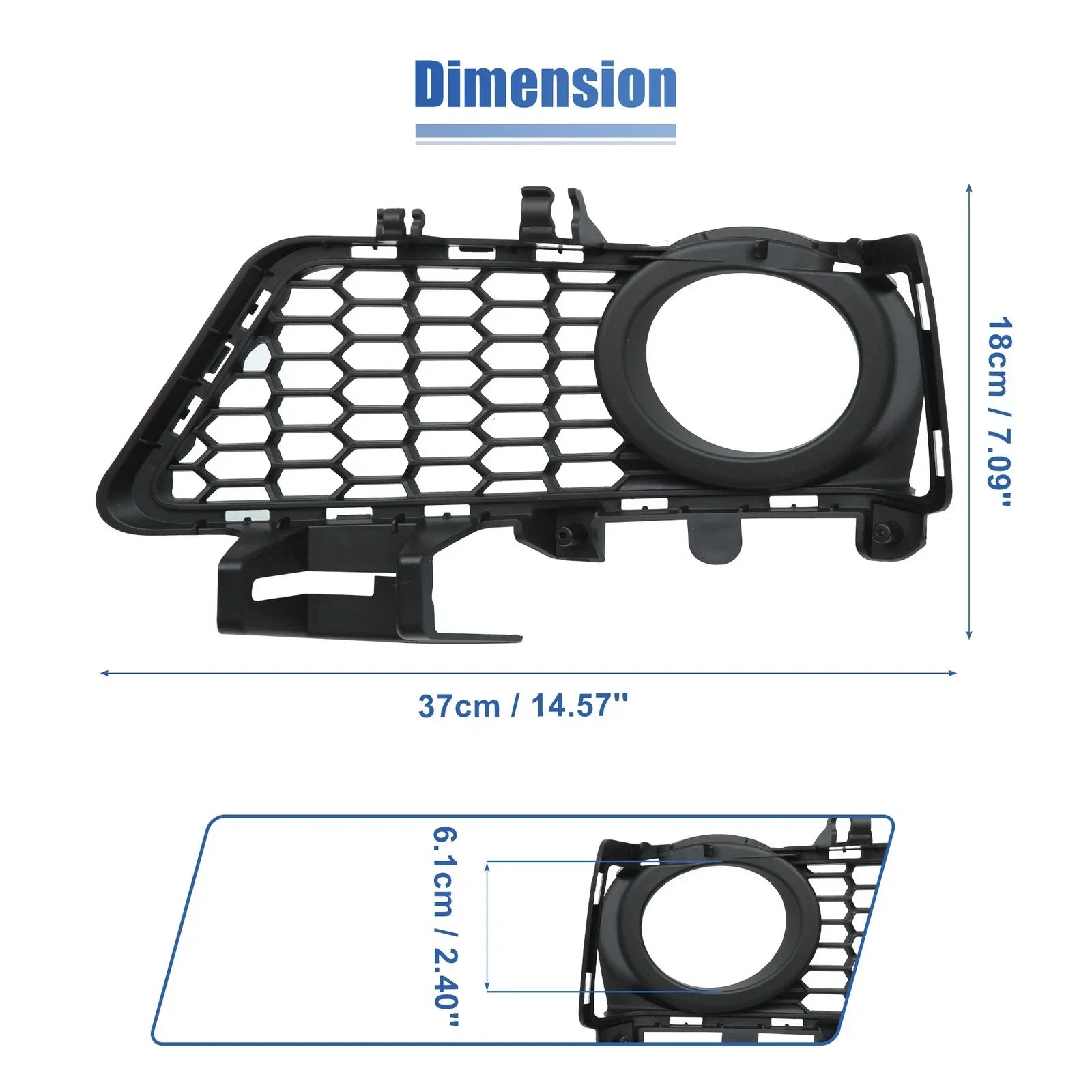 1 Pair Car Fog Light Grille Cover for BMW 3 SERIES