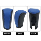 Gear Shift Knob Cover for Honda Civic (2016–2021) - Black Blue Faux Leather