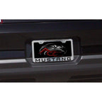 Stainless Plate Frame w/Black Brushed Vinyl Inlay&Brushed Face for 10-13 Mustang