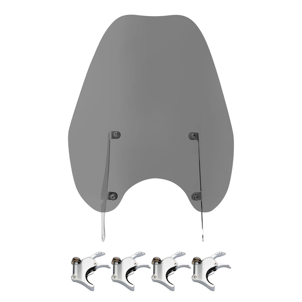 Smoke Windscreen Windshield Clamps for Harley Breakout Low Rider (2018–2025)