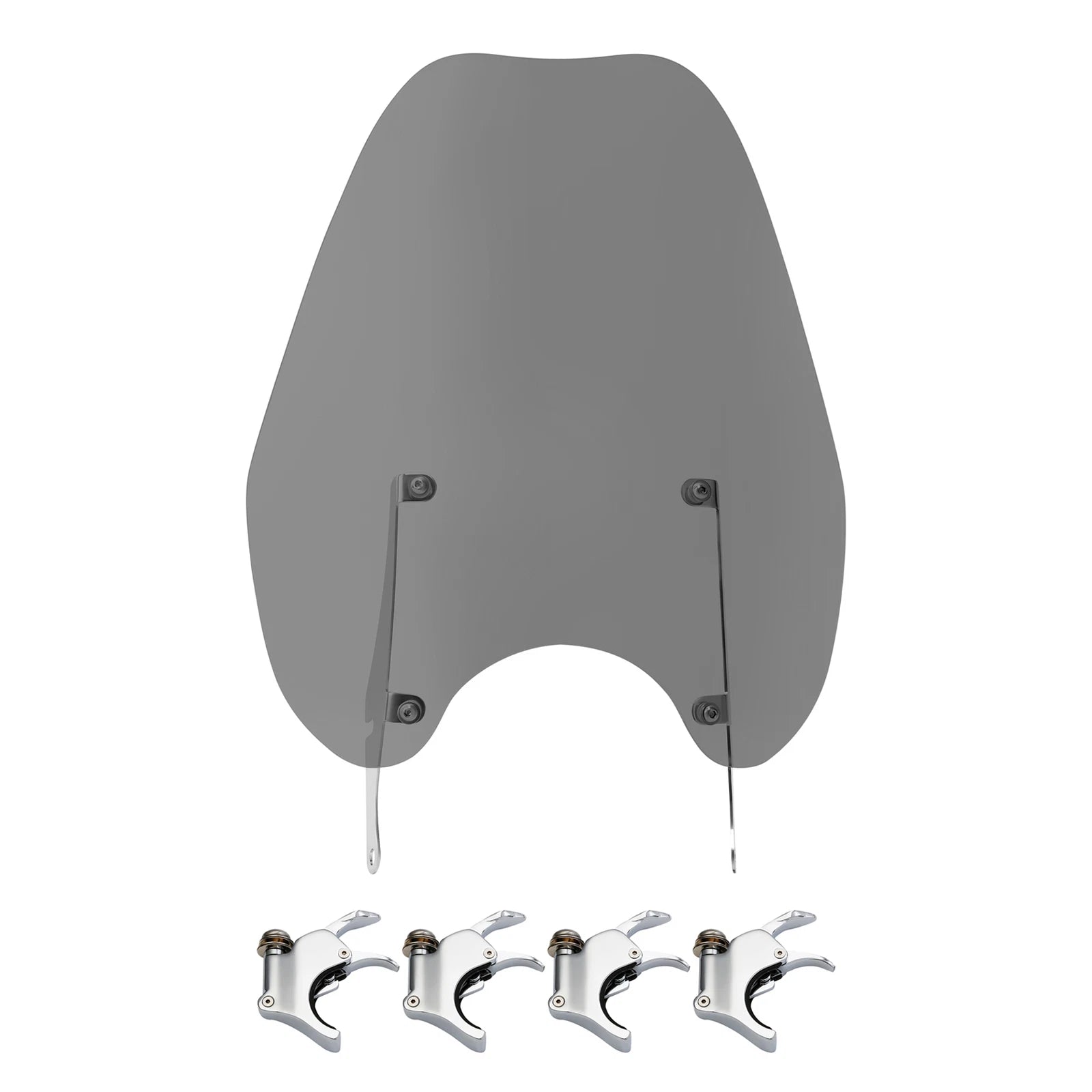 Smoke Windscreen Windshield Clamps for Harley Breakout Low Rider (2018–2025)