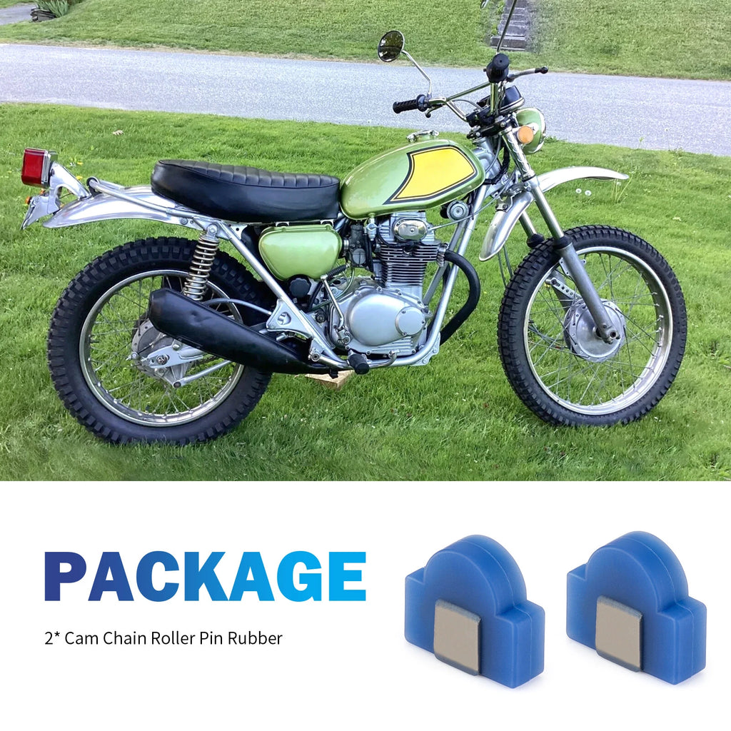 2X Cam Chain Roller Pin Rubber for Honda CB/CL/SL350 (1968–1973) - 14607‐286‐000