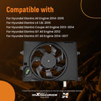 Cooling Fan Assembly for Hyundai Elantra GT (2013–2017) 615343705392, 67460236