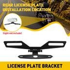License Plate Bracket for Harley Motorcycle (Aluminum)