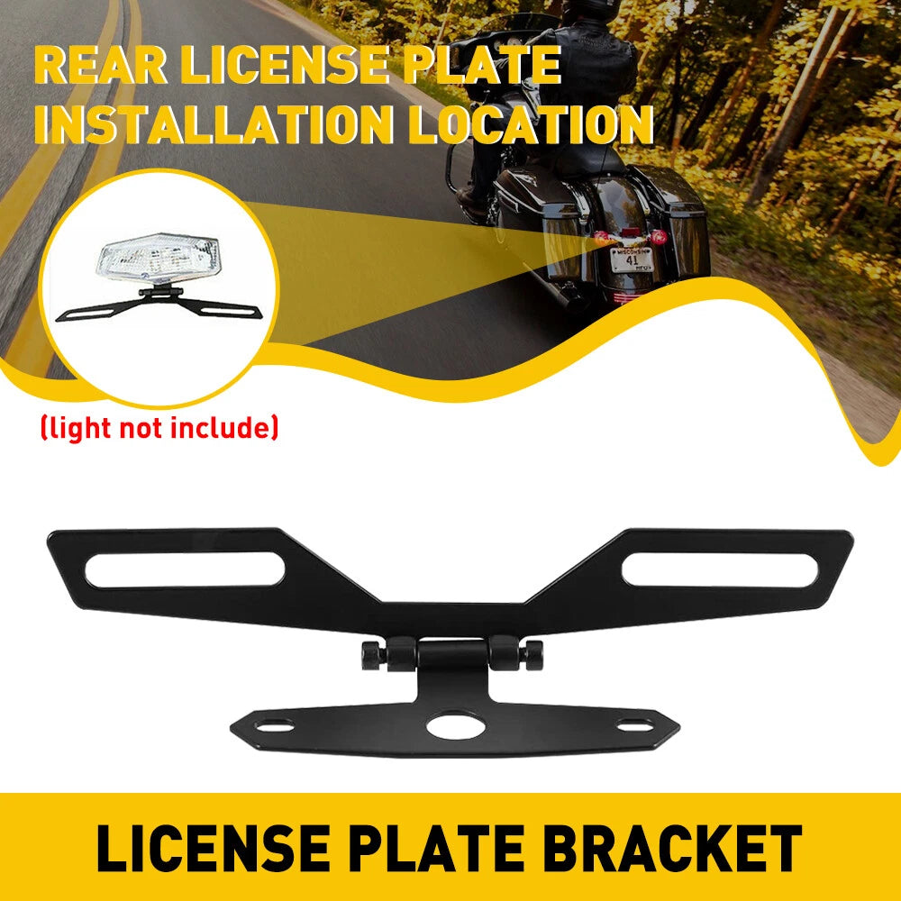 License Plate Bracket for Harley Motorcycle (Aluminum)