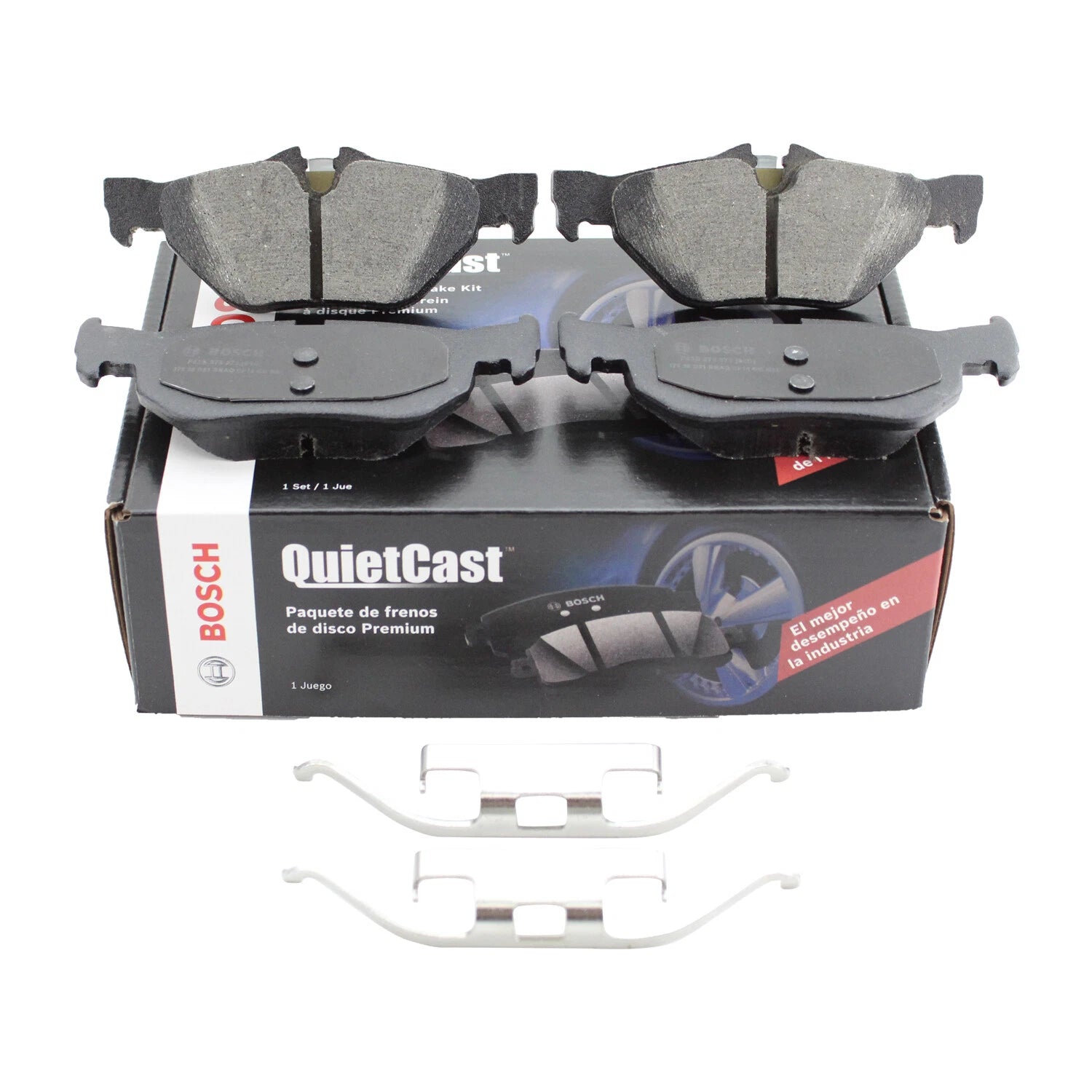Set of 4 Bosch QuietCast Rear Ceramic Brake Pads for BMW E82 E88 E84 E90 E91 E92 E93