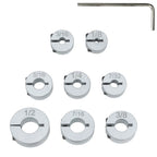 Metal Split Rings Depth Stop Collar Set of 8 for Drilling