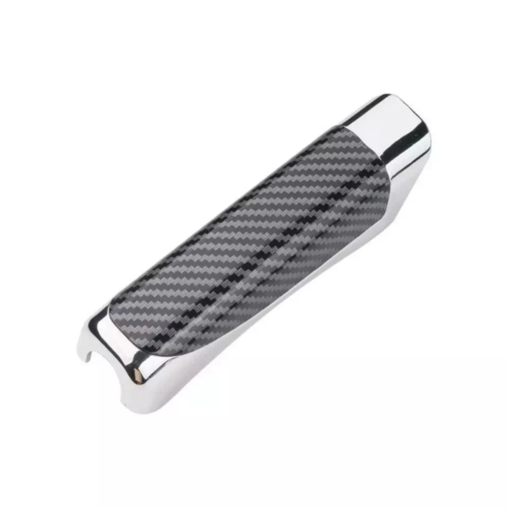 Carbon Fiber Silver Handbrake Cover for Universal Cars