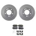 Set of 2 Bosch QuietCast Rear Rotors & Akebono ProACT Pads for Soul Venue (2019–2023)