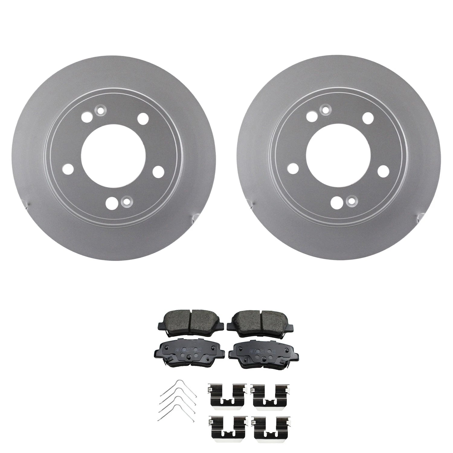 Set of 2 Bosch QuietCast Rear Rotors & Akebono ProACT Pads for Soul Venue (2019–2023)