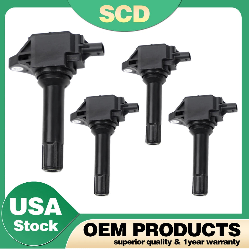 4X OEM Ignition Coils for Scion FR-S, Subaru BRZ, Forester, Legacy, Impreza (2013–2020)