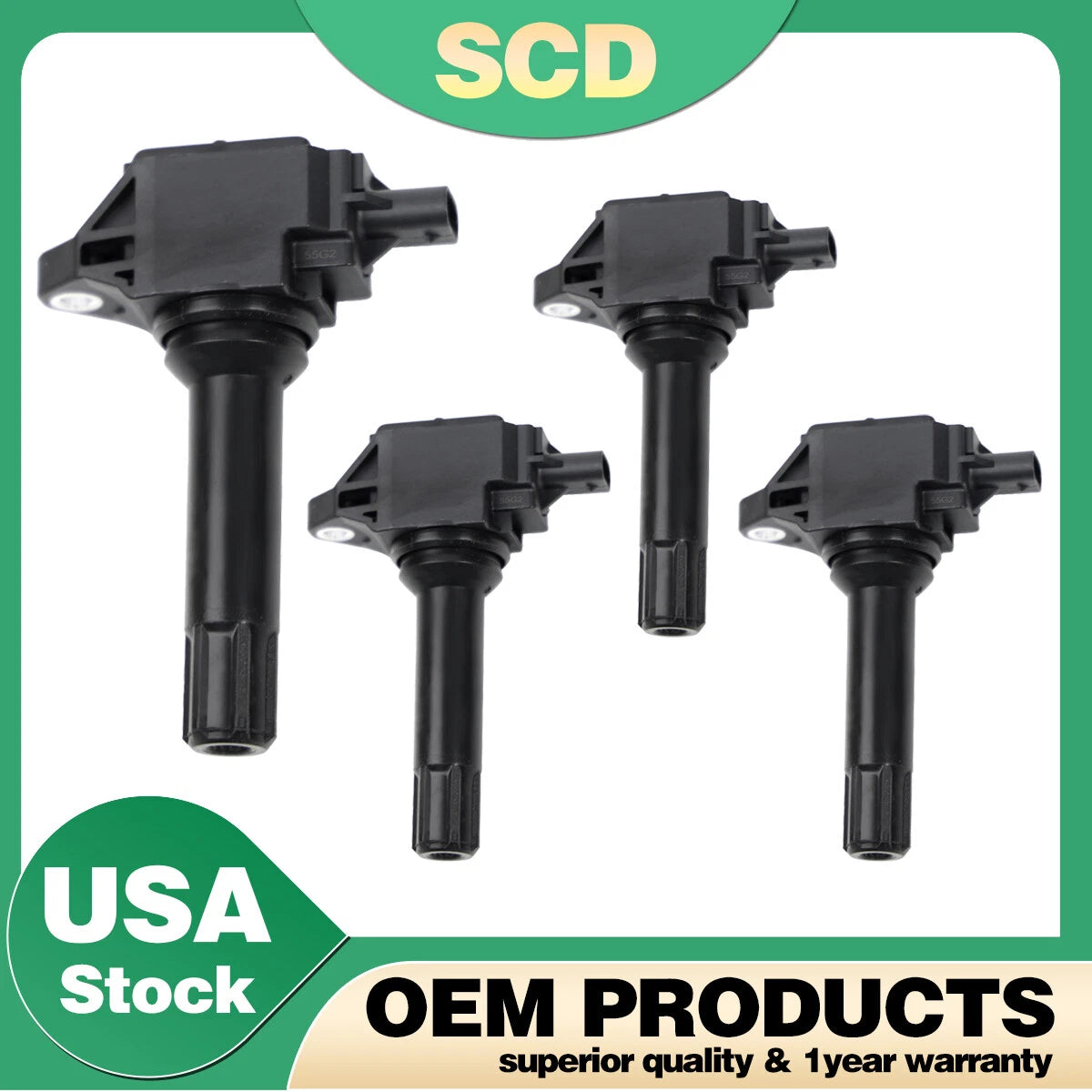 4X OEM Ignition Coils for Scion FR-S, Subaru BRZ, Forester, Legacy, Impreza (2013–2020)