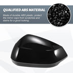 Pair Rearview Mirror Cover Cap Gloss Black for Audi Q2 Q3 RSQ3 (2017–2024)