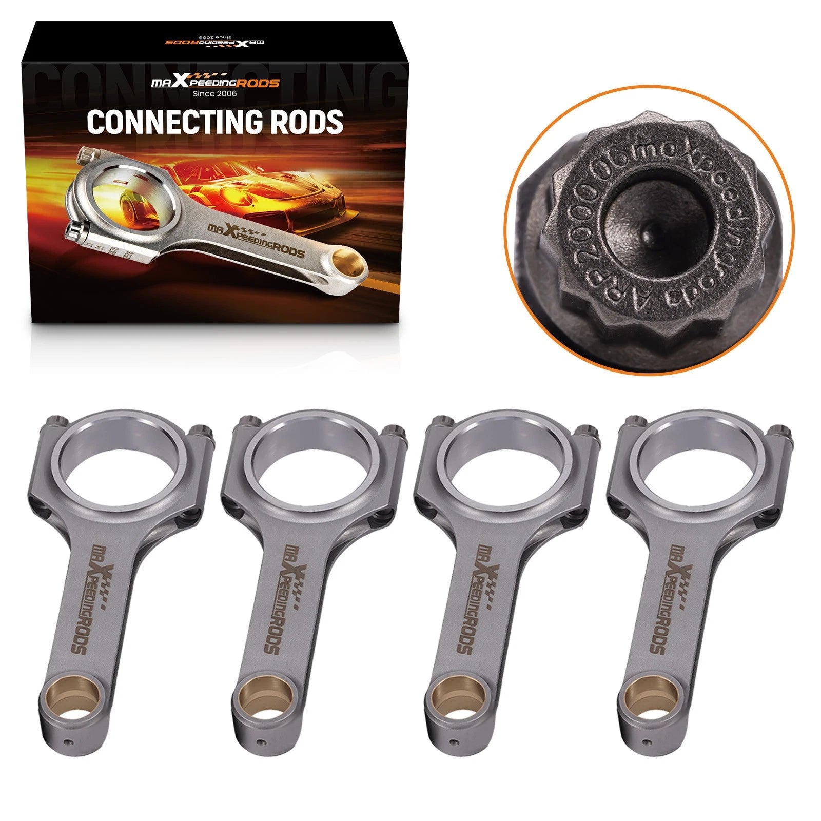 Connecting Rods for Honda Civic CRX D16 D16A D16Y7 D16Y8 D16Z6 + ARP 2000 Bolts