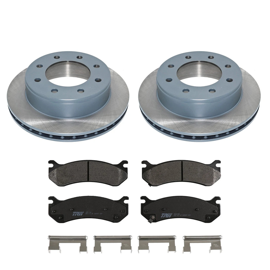DuraGo Rear Rotors & TRW Pro Metallic Disc Brake Pad Kit for Sierra Yukon XL 2500 (2001–2014)