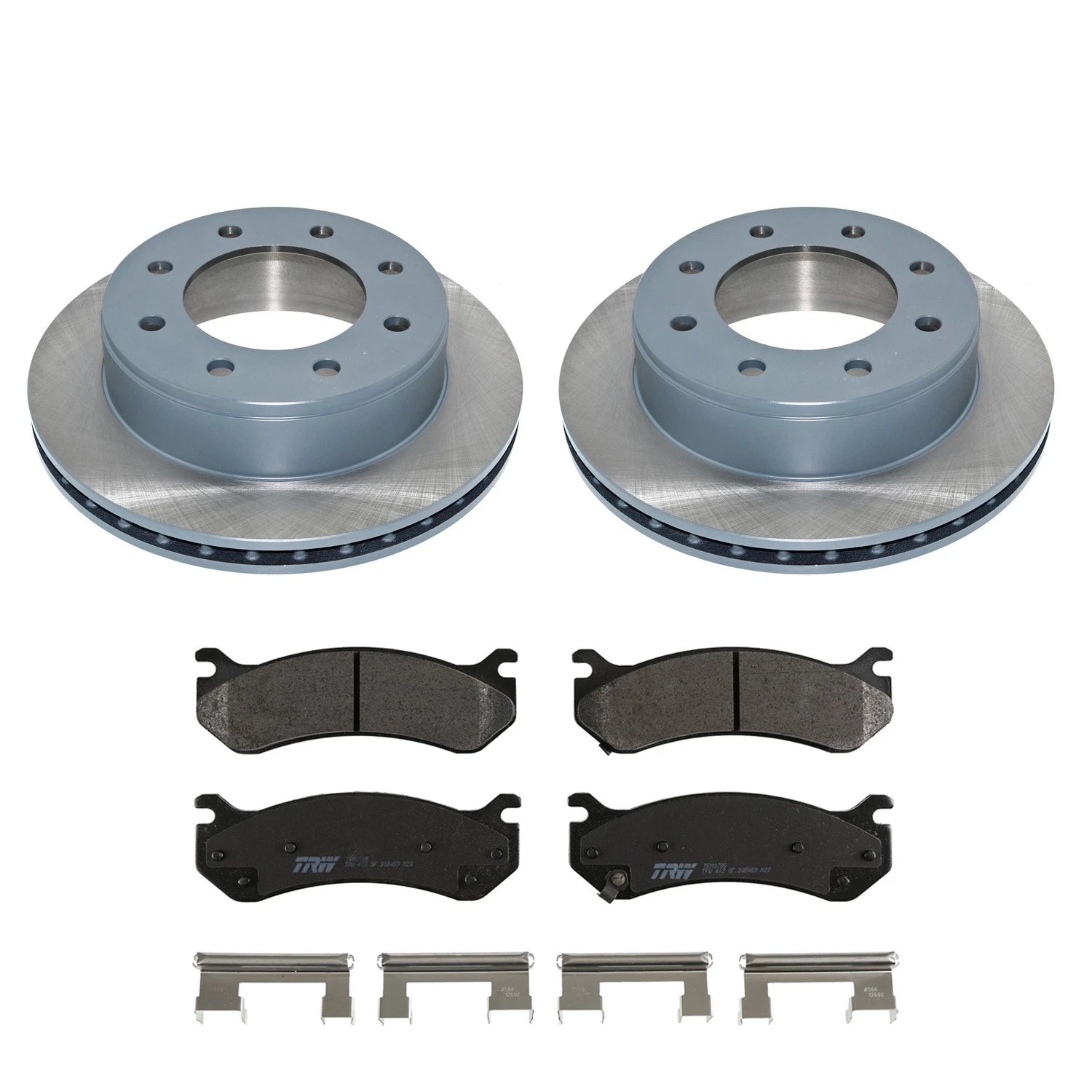 DuraGo Rear Rotors & TRW Pro Metallic Disc Brake Pad Kit for Sierra Yukon XL 2500 (2001–2014)