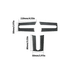 3 x Carbon Fiber Interior Steering Wheel Cover Trim for Ford Mustang (2005–2009)