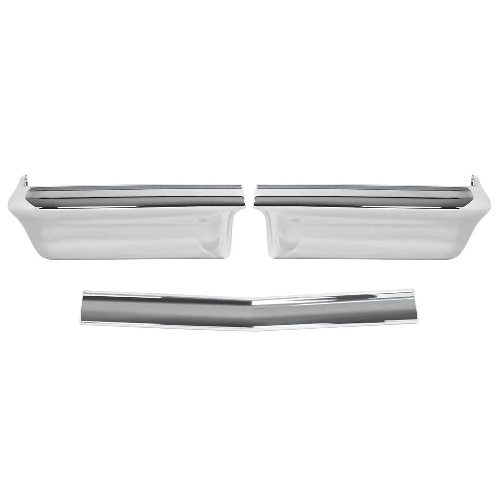 Set of 2 Chrome Bumper Panels for Chevy Impala (1962–1963)
