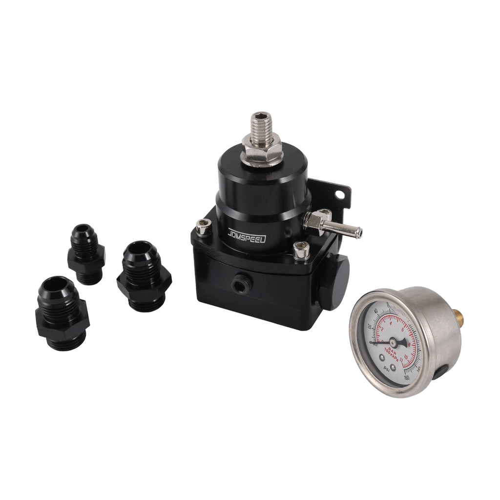 Fuel Pressure Regulator Kit with 0-160psi Gauge for EFI Vehicles