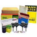 Tune Up Kit with 4 Mann Filters & 4 Denso Iridium Power Spark Plugs for Audi