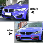 Front Bumper Side Splitter Spoiler for BMW F80 F81 M3 F82 F83 M4 (2014-2020)