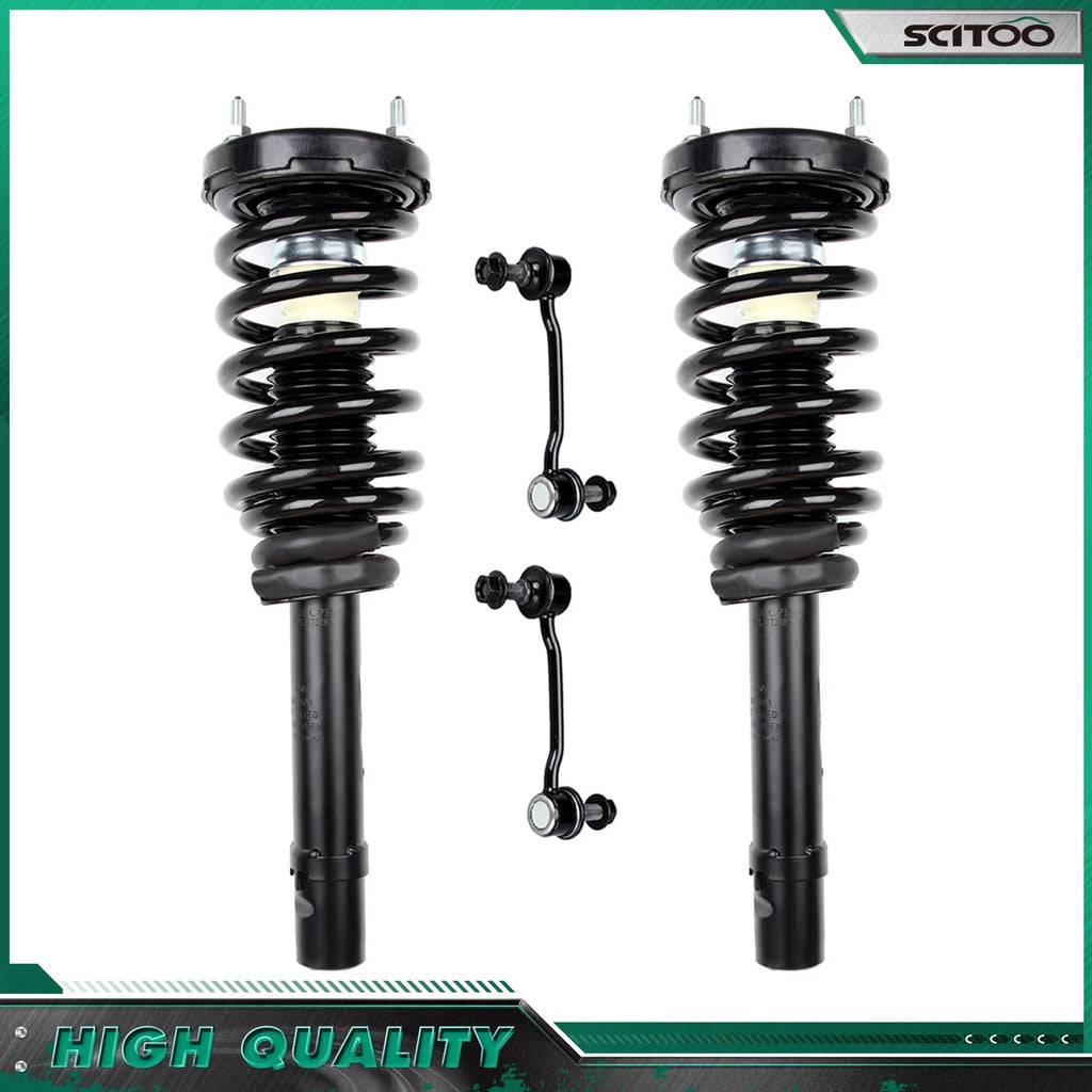 Front Strut Pair & Sway Bar End Link Kit for Hyundai Azera Sonata (2006–2010)