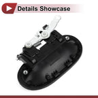 Exterior Door Handle for Hyundai Accent Rear Right Black ABS