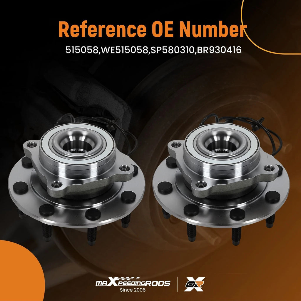 Front Wheel Hub & Bearing Set for GMC Sierra 1500 HD (2007) BR930416 4WD